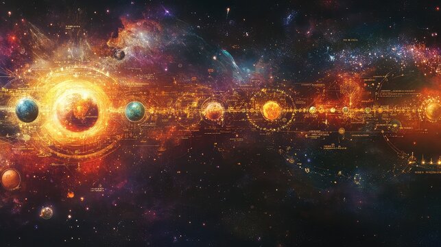 Visual Representation of the Cosmic Timeline