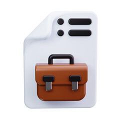 Briefcase 3d Render Icons
