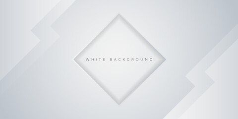 White grey abstract modern banner background with diagonal line and geometric triangle shape. Can use for flyer, poster, web.