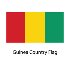 Fototapeta premium Guinea Country Flag hand drawing illustration vector based drawing