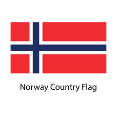 Norway Country Flag hand drawing illustration vector based drawing