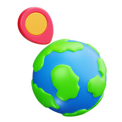 Location 3d Render Icons