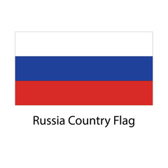 Russia Country Flag hand drawing illustration vector based drawing