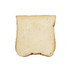 sliced bread isolated on white