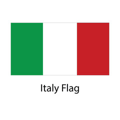 Italy Flag hand drawing illustration vector based drawing