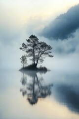 Scenic Nature Landscape with Dramatic Sky