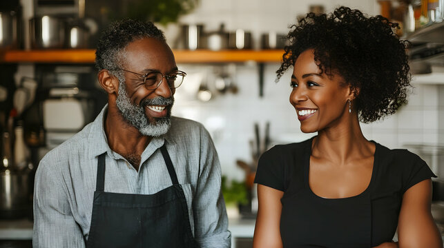 Joyful cooking experience between friends in a cozy kitchen lifestyle content with warm ambiance inspirational viewpoint