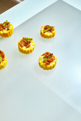 Beautiful and tasty food on a plate, exquisite dish