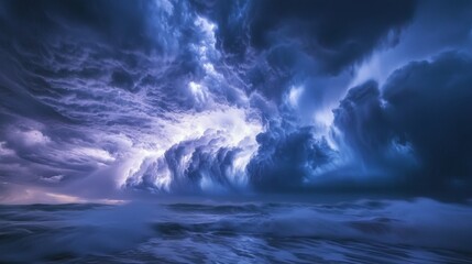 Fototapeta premium Scenic Nature Landscape with Dramatic Sky