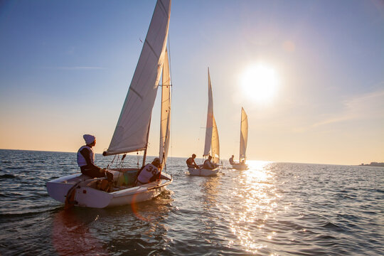 sailing regatta in sea