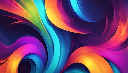 abstract colorful background with waves
