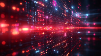 Secure Digital Ecosystem Depicted Through Glowing Data Barriers Encryption Locks Iconic Safety Symbols Ensuring Robust Online Protection