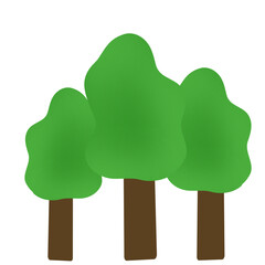 illustration of a green tree