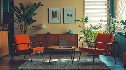 Modern Mid-Century Living Room Design Inspiration