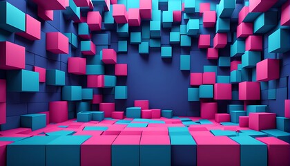 abstract background with squares