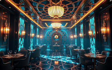 Art Deco Style Party with Geometric Patterns