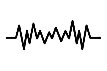 Sound wave icon, Sound wave audio vector, Sound wave sign