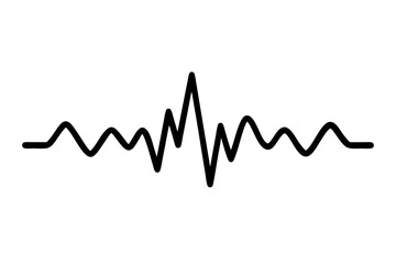 Sound wave icon, Sound wave audio vector, Sound wave sign
