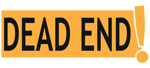  Dead end sign vector icon