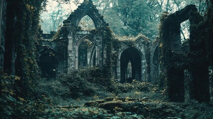 Ancient Ruins in Overgrown Kingdom Forgotten by Time