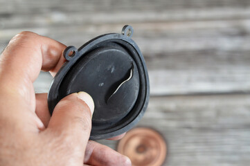 Damaged water gas heater water pressure diaphragms rubber pads, broken gas linkage valves Tympanic...