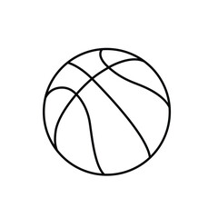 Basketball ball or Basketball icon for sports apps and websites. Vector illustration.