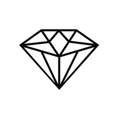 Diamond icon vector. diamond gems vector icon.