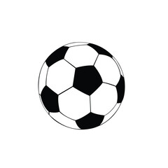 Soccer ball or football icon for sports apps and websites. Vector illustration.