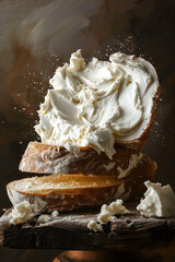 Velvety Cream Cheese, Thick Spread with Smooth Consistency.