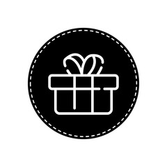 A gift box icon