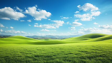 Obraz premium Extreme green grass and sky