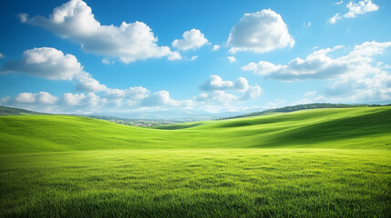 Fototapeta premium Extreme green grass and sky