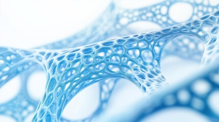 Futuristic design concept of glowing vascular network structure for innovation and technology