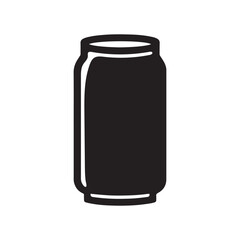Beer, soda can icon Soda Drink icon Drink can silhouette vector isolated on white background