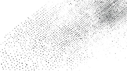 Set of Black Grainy Texture Isolated on White Background, Grunge texture is abstract. Artistic surreal background. Chaotic vintage style.