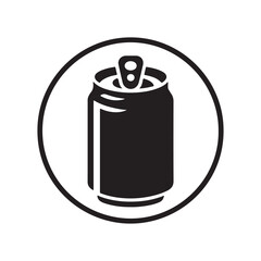Beer, soda can icon Soda Drink icon Drink can silhouette vector isolated on white background
