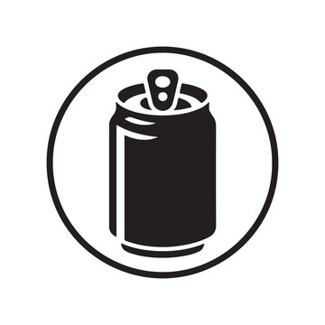 recommend clip art: Beer, soda can icon Soda Drink icon Drink can silhouette vector isolated on white background