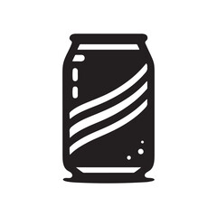 Beer, soda can icon Soda Drink icon Drink can silhouette vector isolated on white background