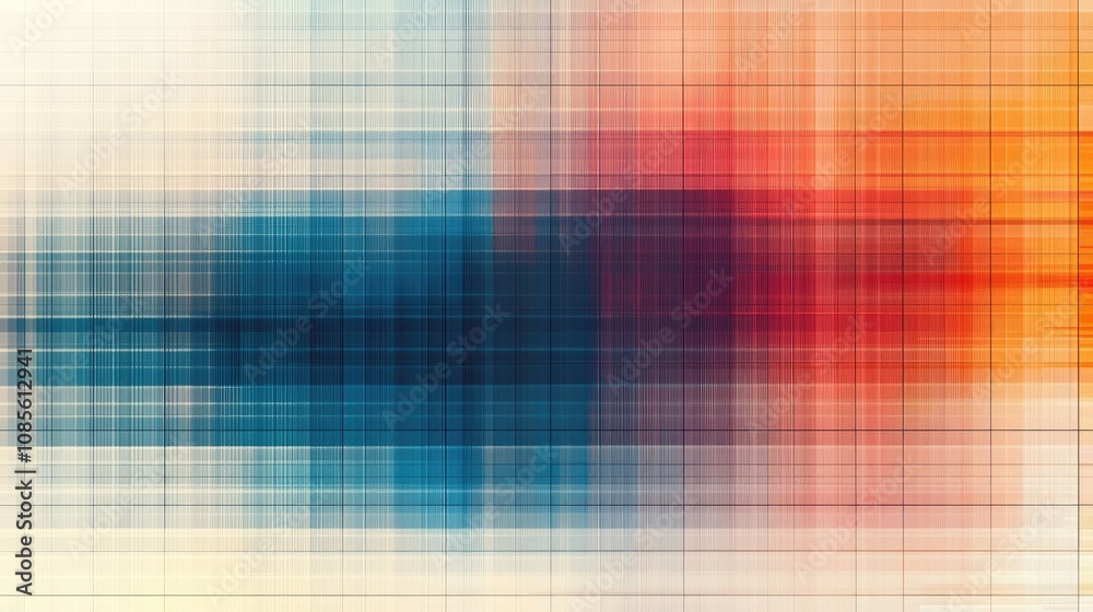 Poster abstract colorful grid pattern with soft blur effect representing motion and energy in a contemporar