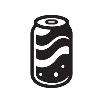 recommend clip art: Beer, soda can icon Soda Drink icon Drink can silhouette vector isolated on white background
