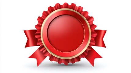 PNG Ribbon award badge icon ribbon red celebration.