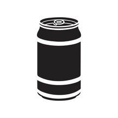 Beer, soda can icon Soda Drink icon Drink can silhouette vector isolated on white background