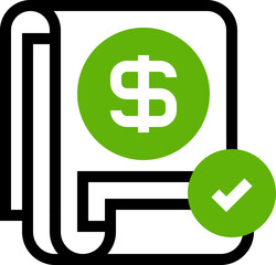 Invoice Approval Line Icon