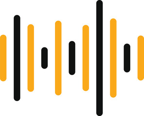 Sound of Waves Line Vector
