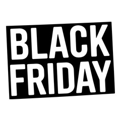 Black Friday lettering vector.