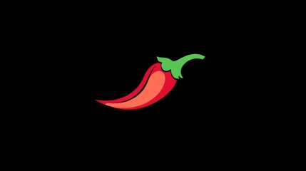 Red Chili Pepper Illustration - Spicy Food Icon