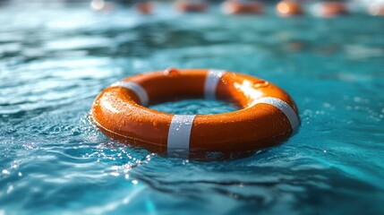 PNG Swimming ring lifebuoy water white.