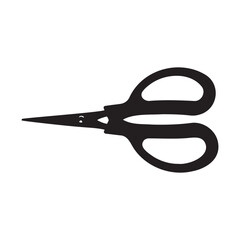 Office Scissor Silhouette Vector Illustration
