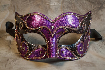 Beautiful greeting card with bright holiday composition for happy celebrate mardi gras