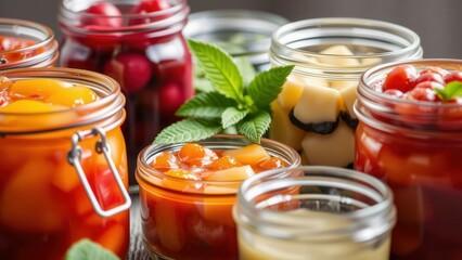 Vibrant Homemade Preserves Collection: Perfect for Gifting, Baking, or Enjoying Fresh Flavors Anytime